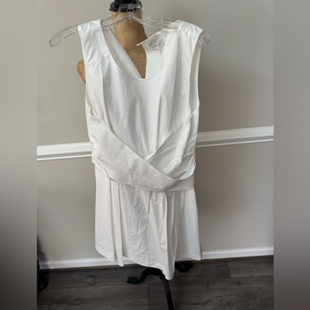 Rebecca Taylor Elegant White Sleeveless Dress‎ shorts 12